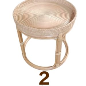 Round Rattan Coffee Table